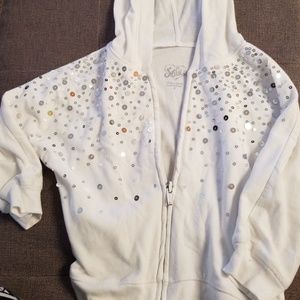 🍂EUC 5/$25 Justice Sequined ZipUp Hoodie